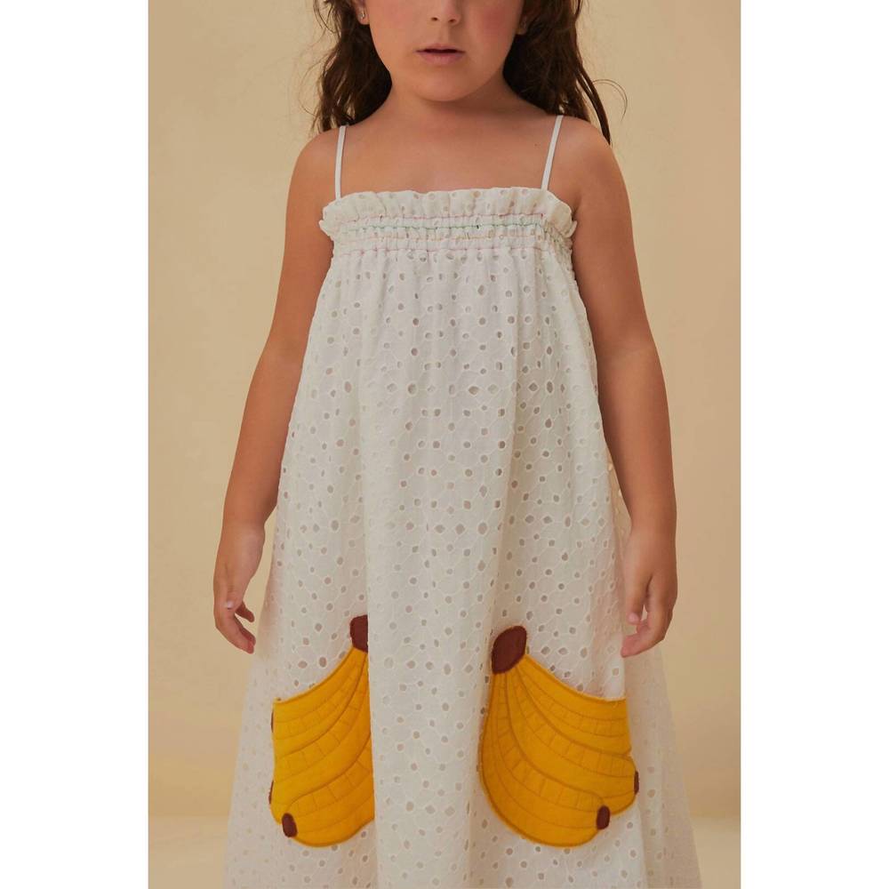 NEW FARM RIO banana pocket dress in white - Picture 2 of 3